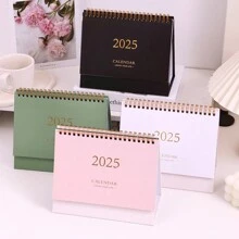 MU XIAO 2024-2025 年小型台历，2024 年 7 月至 2025 年 12 月每月桌面日历 - 18 个月主题设计，立式翻页台历，适用于家庭办公室学校返校、返校、学校用品 - 均碼 - 查看 1