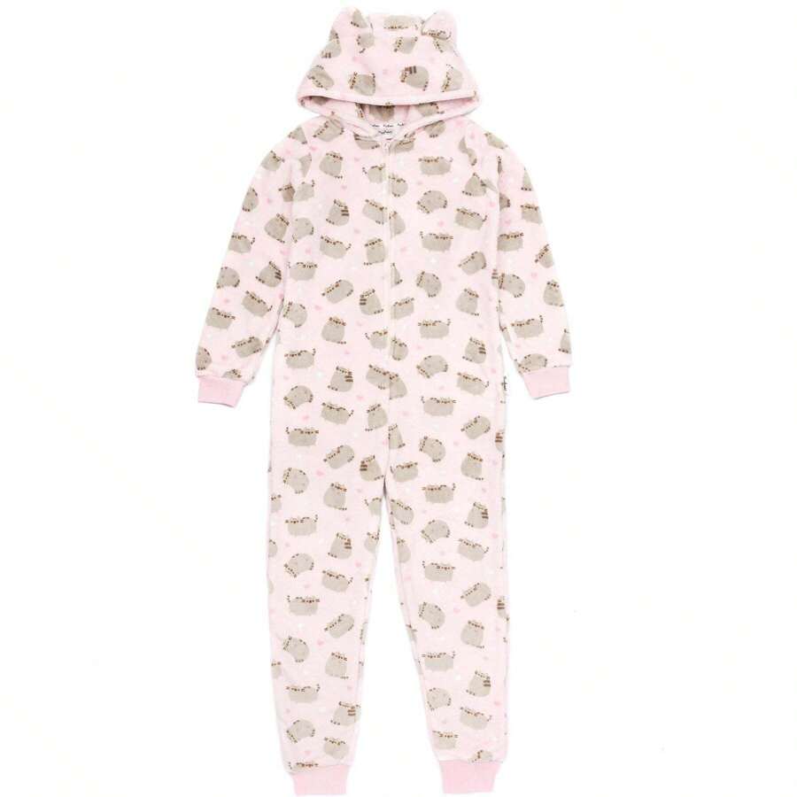 Pusheen Girls Jumpsuit (Pink) - Pink - View 1
