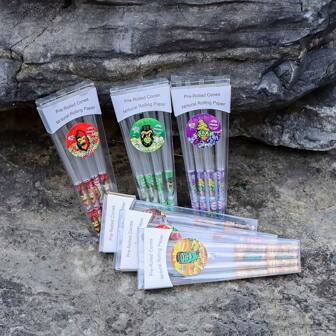 8pcs/Pack, 110mm Trumpet-Shaped Empty Tubes - Convenient Pre-Rolled Flavor Cigarette Rolling Papers