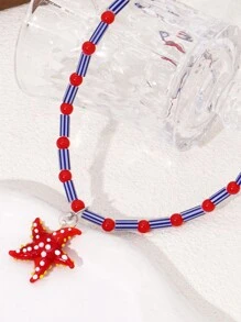 Dây chuyền hạt mặt cá sáng tạo dành cho phụ nữ, thủ công (Kích thước, màu sắc và hình thức có thể khác so với hình ảnh) - Nhiều màu - Xem 4