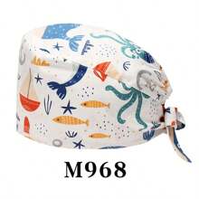 Nurse Cap, Beautician, Pet Shop Worker Cap, Unisex Surgical Cap With Rear Tie, Suitable For All Seasons - M955 - View 14