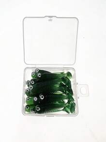 20 Peças Iscas de Pesca Macias Simulando Cauda de Peixe Pequeno 5cm 1,2g, Dourado Luminoso e Rosa, Adequado para Perca de Água Doce, Baixio, Acessórios para Pesca no Mar