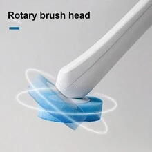 1件一次性马桶刷套装长柄清洁刷带可更换刷头含浓缩清洁液家用浴室马桶清洁套装带支架浴室配件套装 - 彩色 - 查看 10