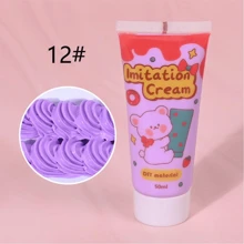 1Pc/12Pcs 15ml/50ml DIY Phone Case Kit Whipped Cream Glue Kit Include 12Pcs Simulation Cream Glue With Nozzle - Multicolor - View 22