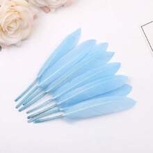 50 Buah Bulu Angsa 10-15cm Aneka Warna, Bulu Lurus Kecil untuk Dekorasi Perhiasan Pesta Pernikahan, Kerajinan Tangan DIY Berwarna-warni - MultiWarna - View 6