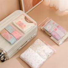 10 pièces Cubes d'emballage étanches en matériau PE, sacs de rangement de vêtements de voyage pour vêtements, sous-vêtements, chaussettes, chaussures etc. Décorations d'Halloween Costumes d'Halloween Décorations d'automne Décorations de festival - Multicolore - Voir 10