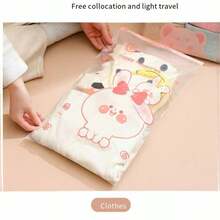 10 pièces Cubes d'emballage étanches en matériau PE, sacs de rangement de vêtements de voyage pour vêtements, sous-vêtements, chaussettes, chaussures etc. Décorations d'Halloween Costumes d'Halloween Décorations d'automne Décorations de festival - Multicolore - Voir 2