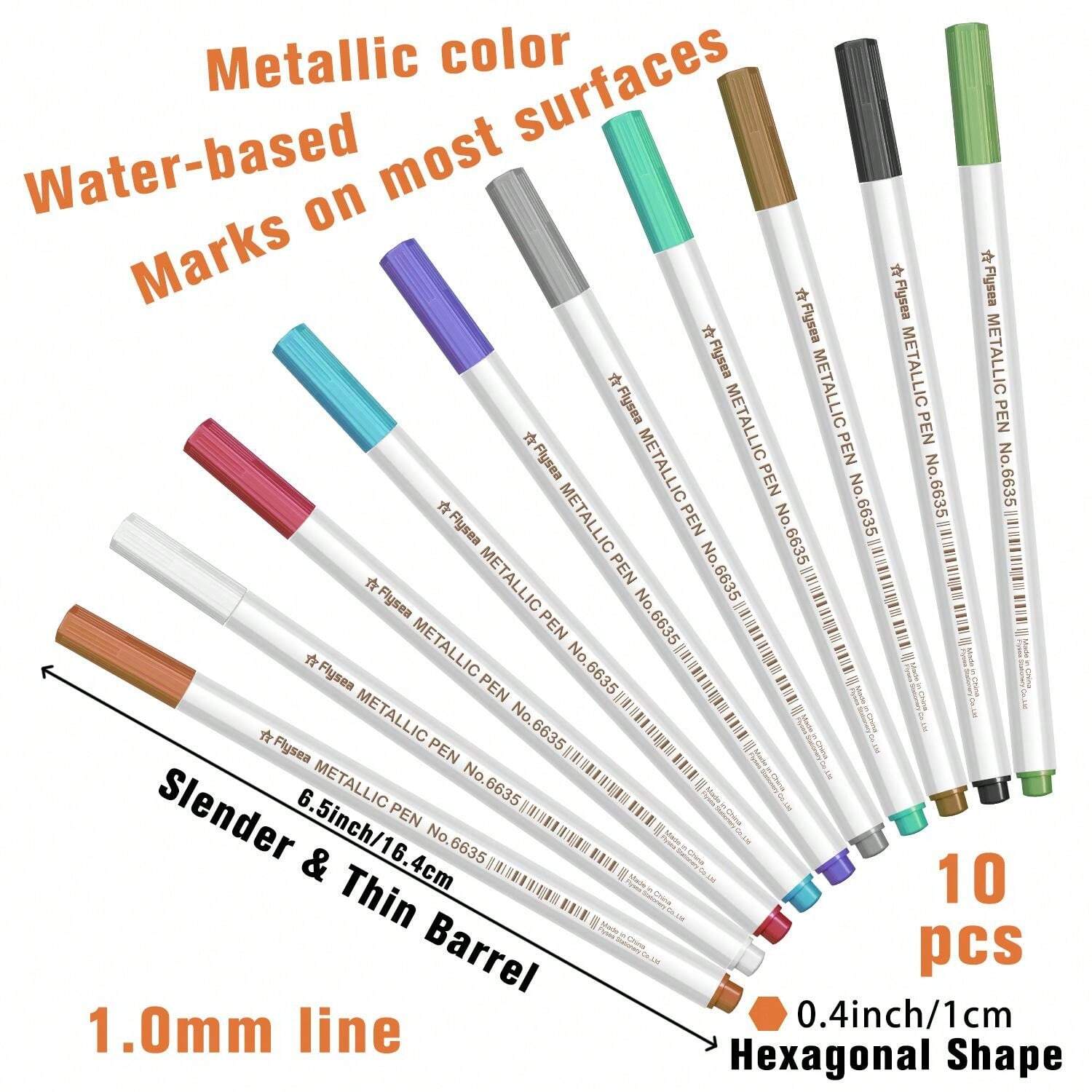 Stylos Marqueurs Résine époxy Dorés/argentés - Pour DIY, Bijoux, Dessin - Pointe Feuillue