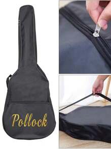 1pc Customized 31-41inch Guitar Bag Acoustic Guitar Case Personalized Custom Name In 4 Fonts Pattern Guitar Storage Bag Shoulder Bag Guitar Backpack Adjustable Shoulder Strap Guitar Case Double Straps Acoustic Guitar Gig Bag Gig Backpack Guitar Accessories, Portable, Multifunction, Large Capacity, Versatile, Practical, All-Purpose, Colorful, Vintage, Cute, Adorable, Contracted, Kawaii, Funny, Basics, Custom, Personalized, Unique, Customized, Girlfriend, Boyfriend, Family, Friends, For Outdoors/Outings/Travel/Hiking/Stadium/Sports/Climbing, For Business/Commute/Work/Office, Beach Bag, School Supplies, Back To School, School Gift, For Office, For School, For Classroom, For Teacher Gifts, For University, For Colleague, For Dorm Rooms, For Teacher, For Boys And Girls, For Teenagers, Junior High School Students, Middle School Students, High School Senior High School Students, College Students, University Students, Freshman, Sophomore, Underclassmen