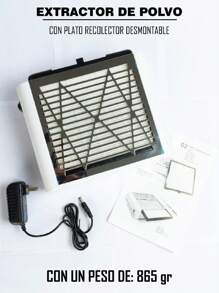 Estractor de polvo chico. 40 Watts. - Blanco - Ver 6