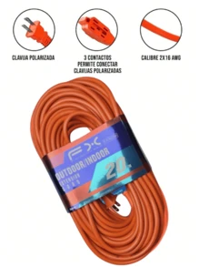 MULTI-CONTACT ELECTRICAL EXTENSION ROUGH USE 20 METERS 3 PLUGS - 查看 5