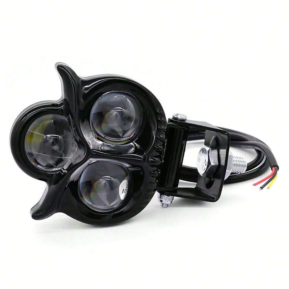 2pcs Phare de Moto 12V 10W Projecteur de Moto Lampe Etanche Universel