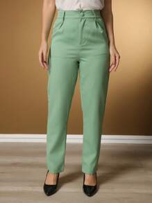 Women's Pants/Tailor Pants/Basic Pants/Elegant Pants/Skinny Pants/Blogger Pants/Fashion Pants - Màu xanh Bạc hà - Xem 2