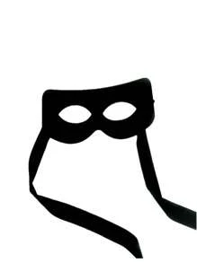 1 pieza Máscara de Zorro / Parche para el ojo de Catwoman Utilería / Máscara de baile de Halloween - Negro - Ver 5