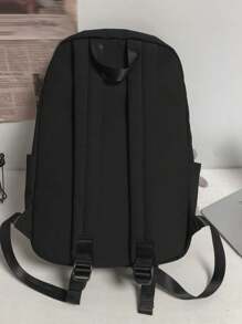 Large Capacity Women's Leisure Backpack, Outdoor Waterproof Backpack, Student Backpack, Shopping And Shopping Backpack, School Backpack - Black - View 5