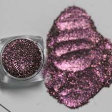 天然黑色底色紫色蓝色粉色闪光变色龙粉适用于美甲环氧树脂沐浴球蜡烛香皂唇彩粘液荧光笔