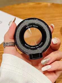 1 件时尚简约闪光手机支架，带磁吸式可折叠无线充电器，兼容 11 12 13 14 15 Pro Max、S24 S23 S22 S21 Ultra，兼容 、Android 手机，生日、家人、朋友戒指支架、手机握把、手机配件礼物