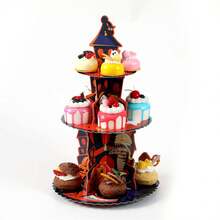 5-Tier Halloween Party Cupcake Stand, Paper Cake Display Tray For Dessert Table - Multicolor - View 13