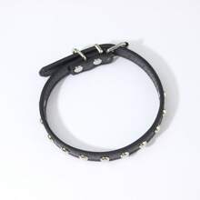 1pc PU Leather Studded Collar For Small-Large Dogs & Cats