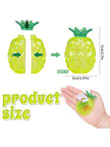 6 Packs Wedding Candy Boxes Fruit Shaped Gift Boxes Fillable Decorative Balls DIY Plastic Fillable Balls Decorative Candy Gift Packaging Wedding Halloween Birthday Supplies