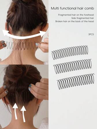 3件套专业护发套装 - 波浪修剪叉和防毛躁梳，适用于断发、分叉和碎发，便携式造型工具，适合欧洲旅行和居家使用，沙龙级美发配件套装，礼品，旅行，女士礼物，美发用品，圣诞礼物