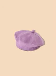 1pc Baby Knitted Beanie Hat, Infant Warm Cap For 6 Months - 2 Years Old, Spring Autumn Winter - A Knitted Beret - View 14