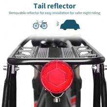 UNHO Bike Rear Rack Carrier Universal Adjustable Bicycle Rear Luggage Touring Carrier Racks 50KG Capacity Adjustable Mountain Bicycle Back Seat Rack Holder With Reflector