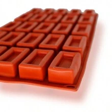 Silicone Ice Mold 25 Cavities - Óxido marrón - Ver 3