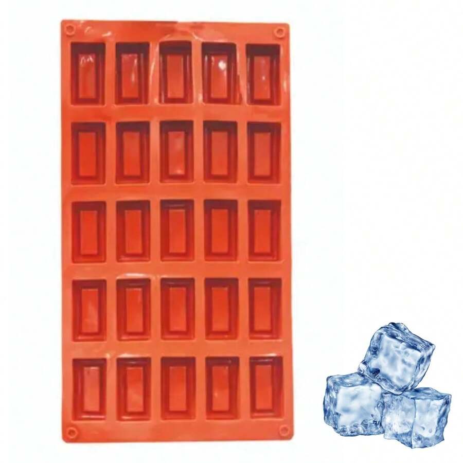 Silicone Ice Mold 25 Cavities - Óxido marrón - Ver 1