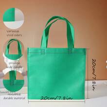 10pcs Candy Gift Bag Colorful Non-Woven Fabric Tote Bag, Custom Printed Logo, Wholesale In Stock - Multicolor - View 6