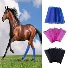 4Pcs Fly Boot For Horses Mesh Horse Fly Leggings Breathable Horse Boot - Multicolor - View 1