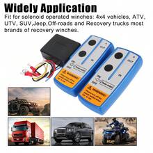Handset Switch Controller Wireless For Recovery Tow Truck Universal Winch Remote Control System For  Off-Road ATV 12V - Blue - View 4