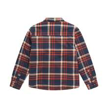 Animal Mens  Plaid  Shirt (Navy/Red) - Navy Floral - View 2
