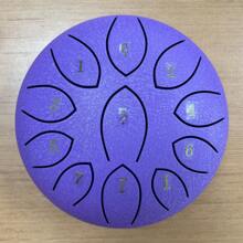 1 pieza Tambor Handpan etéreo de 6 pulgadas con 11 notas, instrumento para principiantes, regalo de Halloween/Navidad - Multicolor - Ver 9