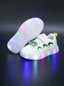 1 双新童鞋：1 双幼儿帆布鞋，1 双发光小白鞋，1 双儿童运动鞋，1 双婴儿运动鞋，1 双帆布鞋，1 双软底幼儿鞋，1 双舒适中性婴儿鞋，1 双男婴户外鞋，鞋垫长度 13-18.3 厘米，时尚百搭儿童鞋 - 綠色 - 查看 12