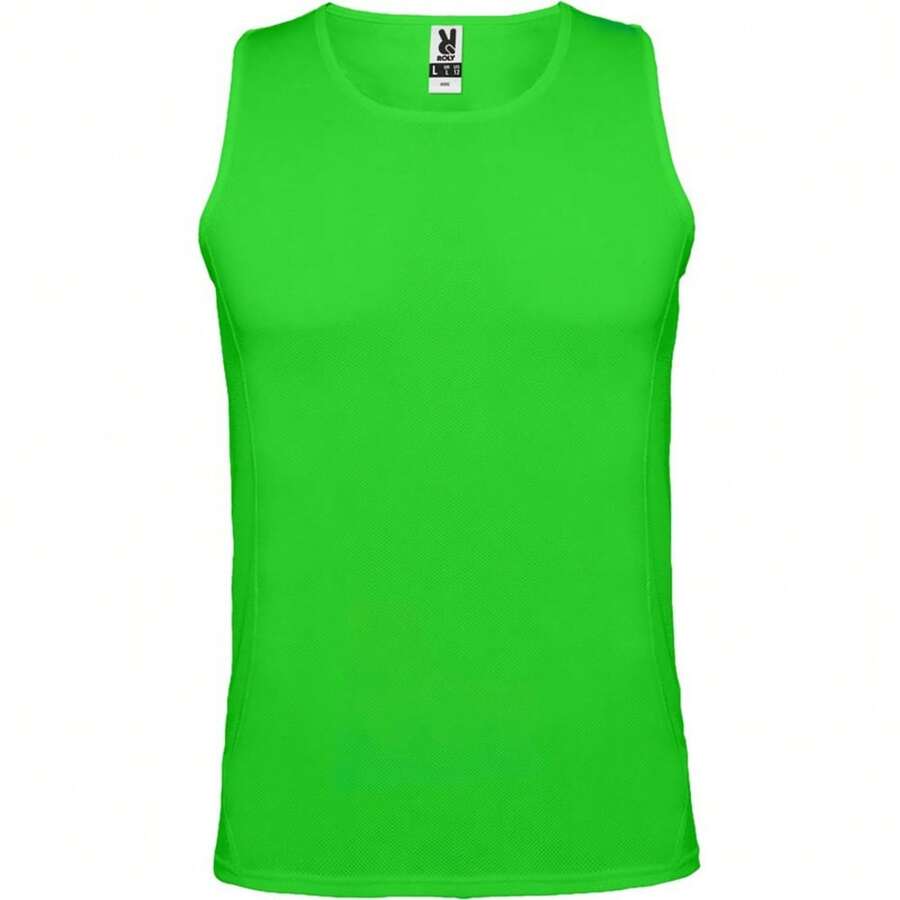 Roly Childrens/Kids Andre Sports Vest Top (Lime) - Lime Green - View 1