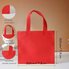 10pcs Candy Gift Bag Colorful Non-Woven Fabric Tote Bag, Custom Printed Logo, Wholesale In Stock - Multicolor - View 8