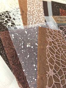 16pcs/Pack Mixed Material Decorative Background Scrapbooking Papers Back To School - Multicolor - View 3
