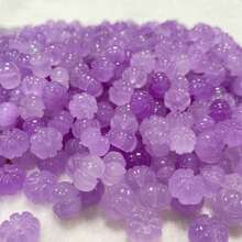 10-20 Natural Jade Pumpkin Loose Beads, Handmade Festive Pumpkin Beads, Handmade DIY Women's Bracelets And Accessories - Loose Beads Allow Maximum Creative Freedom To Create Unique Accessory Keychain Jewelry Accessories That Can Be Used As Unique Women's Gifts, Holiday Gifts. - Mauve Purple - View 3