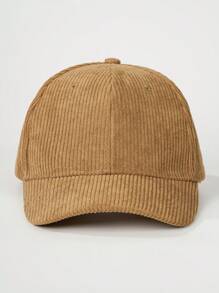 1 件女士/男士灯芯绒纯色棒球帽，可调节户外太阳帽，适合春秋季旅行海滩，Y2K 风格 - 棒球帽 - 查看 10