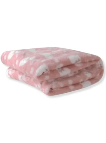 Kit 3 Baby Blanket Soft Fleece Microfiber Printed Boy Girl - Girl - View 3