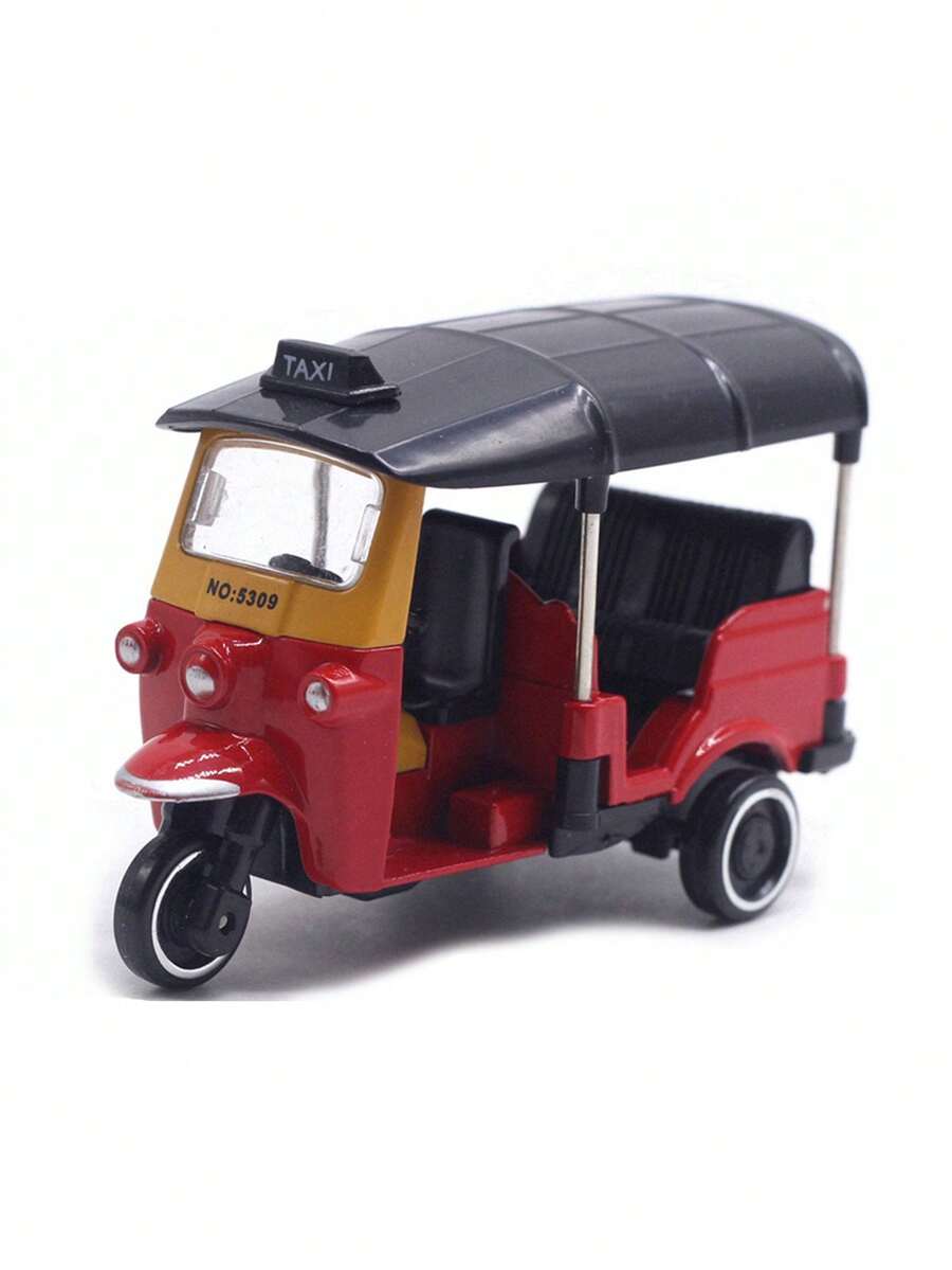 泰国嘟嘟车三轮车合金玩具模型，儿童玩具，男孩玩具，收藏玩具 - 紅色 - 查看 1