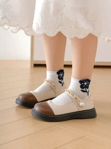 5 pares de calcetines con patrones aleatorios para niñas/niños/bebés, de bicolor, unicolor, encaje, volantes, orejas 3D, moño de dibujos animados, floral, lunares, aptos para primavera/verano, combinación diaria, casual lindo, moda sencilla, vuelta al colegio