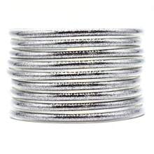 9 Stücke/Set glitzernde Jelly Armreifen für Frauen Armband, silbrige rosé-goldene Farben Armreife Armband