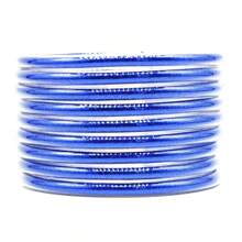 9 Stücke/Set glitzernde Jelly Armreifen für Frauen Armband, silbrige rosé-goldene Farben Armreife Armband