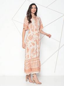 Women Dresses - Beige - View 4
