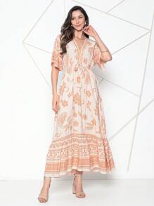 Women Dresses - Beige - View 1
