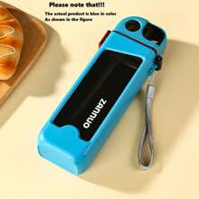 Zannuo 11.83oz Leakproof BPF-Free Square Water Bottle With Built-In Straw -  PC Material, Hand Wash Only, Perfect For Outdoor And Travel - Multicolor - View 8