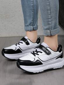 Giày Trượt Patin 4 Bánh, Bánh Xe Có Thể Tháo Rời Unisex - Đen và trắng - Xem 6