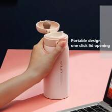 1pc Double-Wall Stainless Steel Insulated Water Bottle, Bounce Lid, Spout Mouth, Student Tumbler, Perfect Back-To-School Gift Back To School